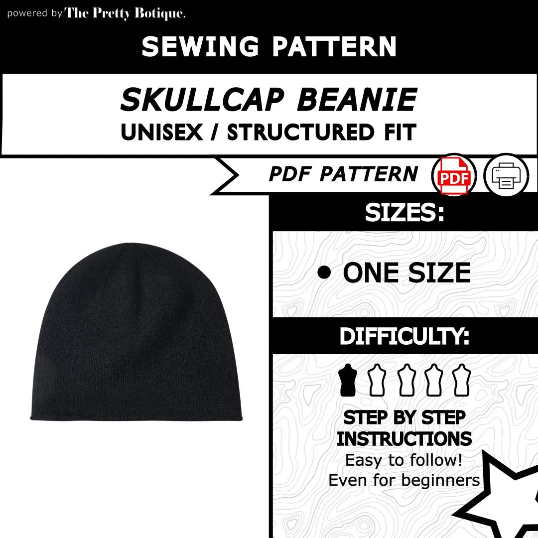 Skullcap Sewing Pattern Pdf Minimal