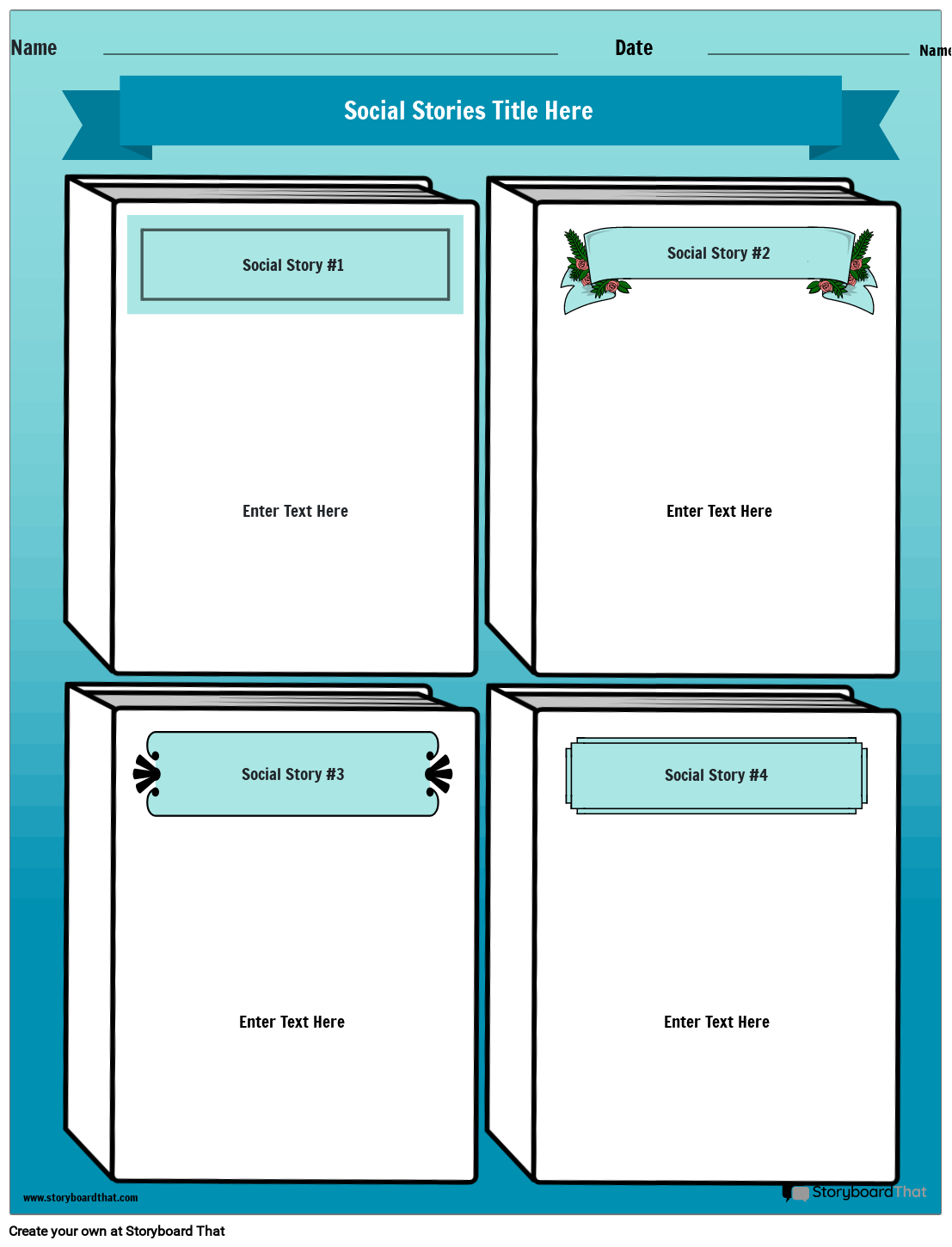 Social Stories Templates