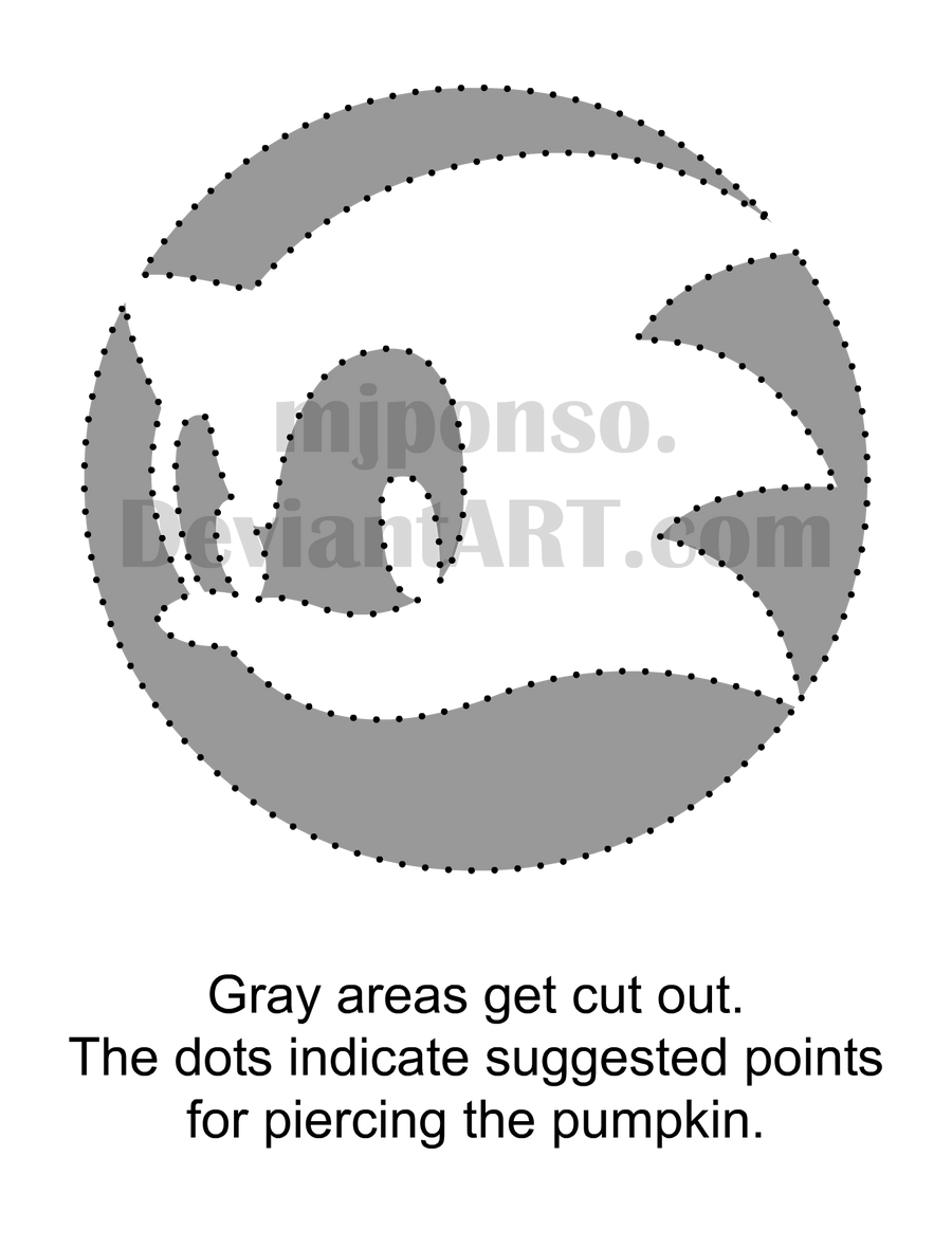 Sonic Team Pumpkin Stencil 266882615