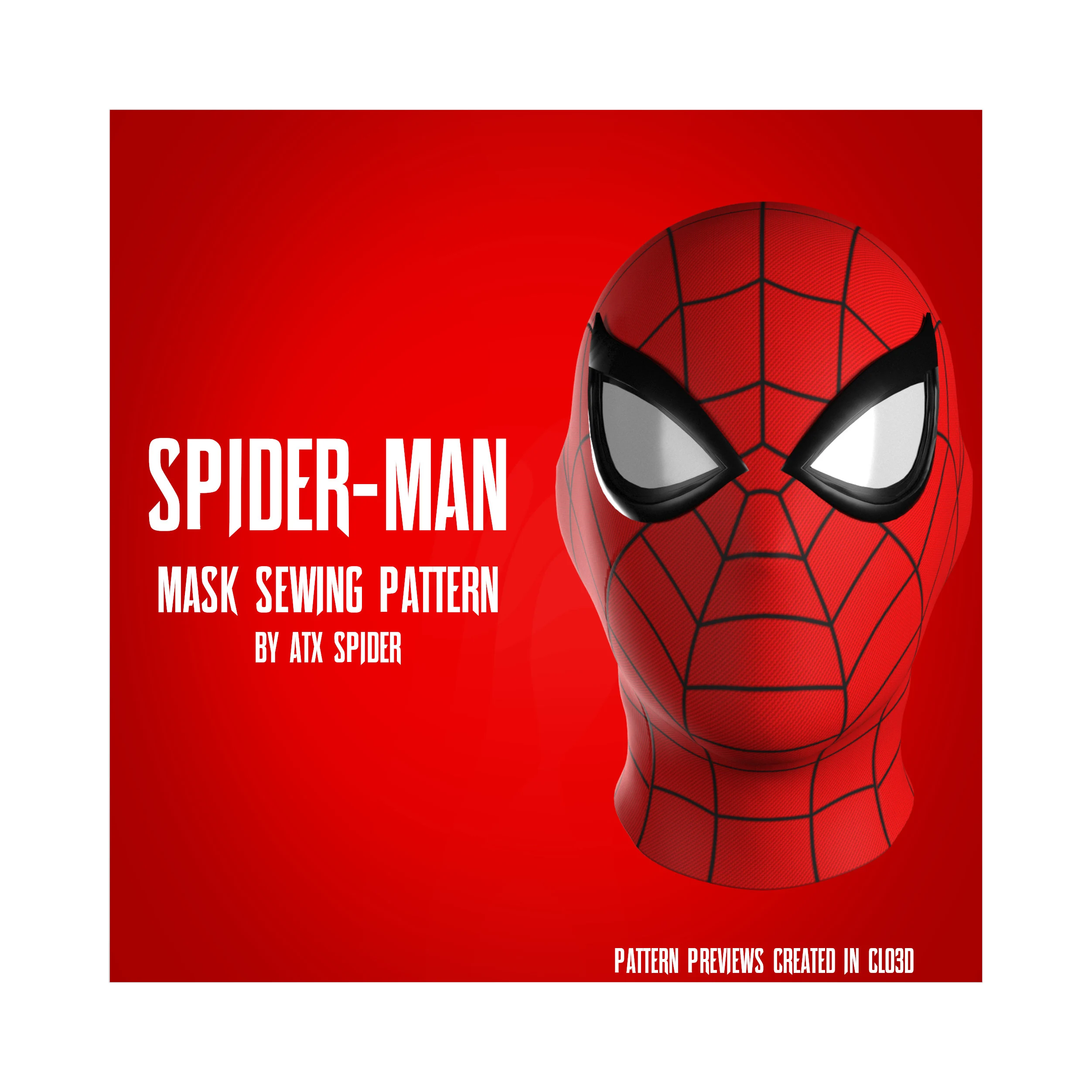 Spider Man Mask Sewingdye Sub Pattern Spider Man Mask Sewingdye Sub Pattern