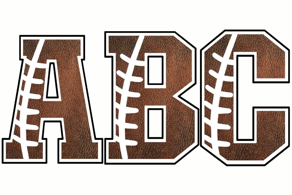 Sports Font Football Letters Png