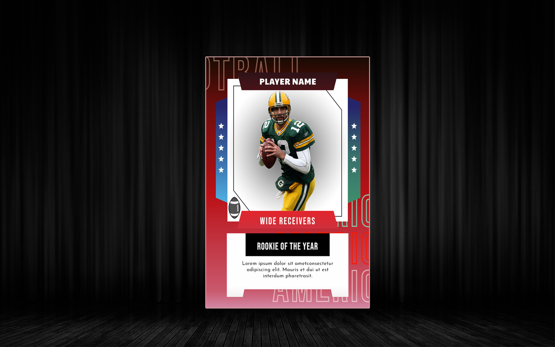 Sports Trading Card Template V2