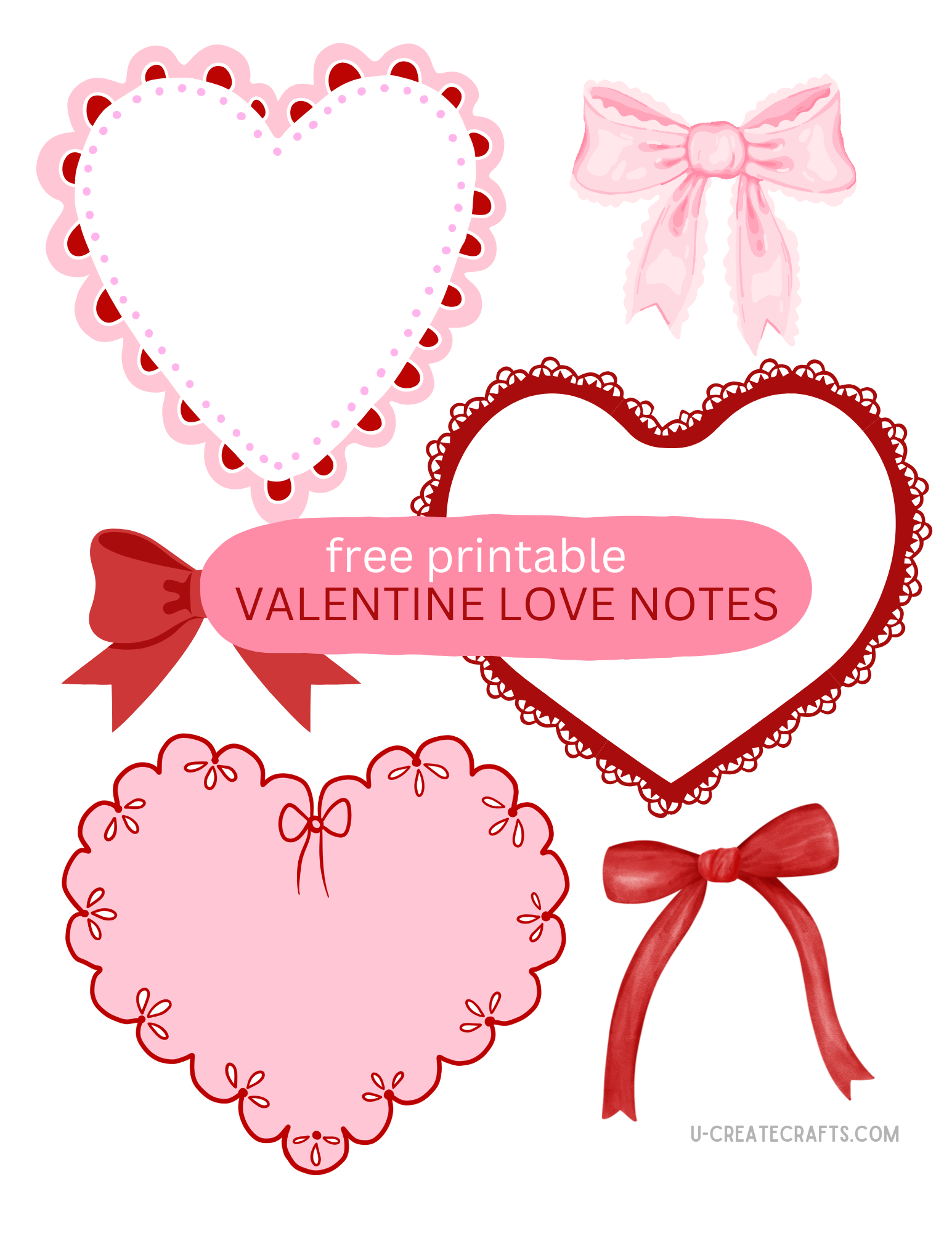 Spread Love This Valentines Day With Free Printable Heart Notes