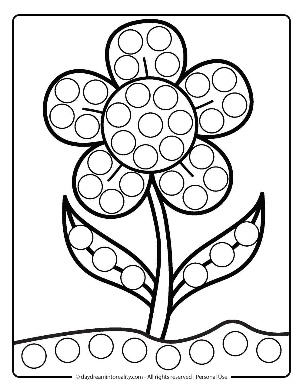 Spring Dot Marker Pages