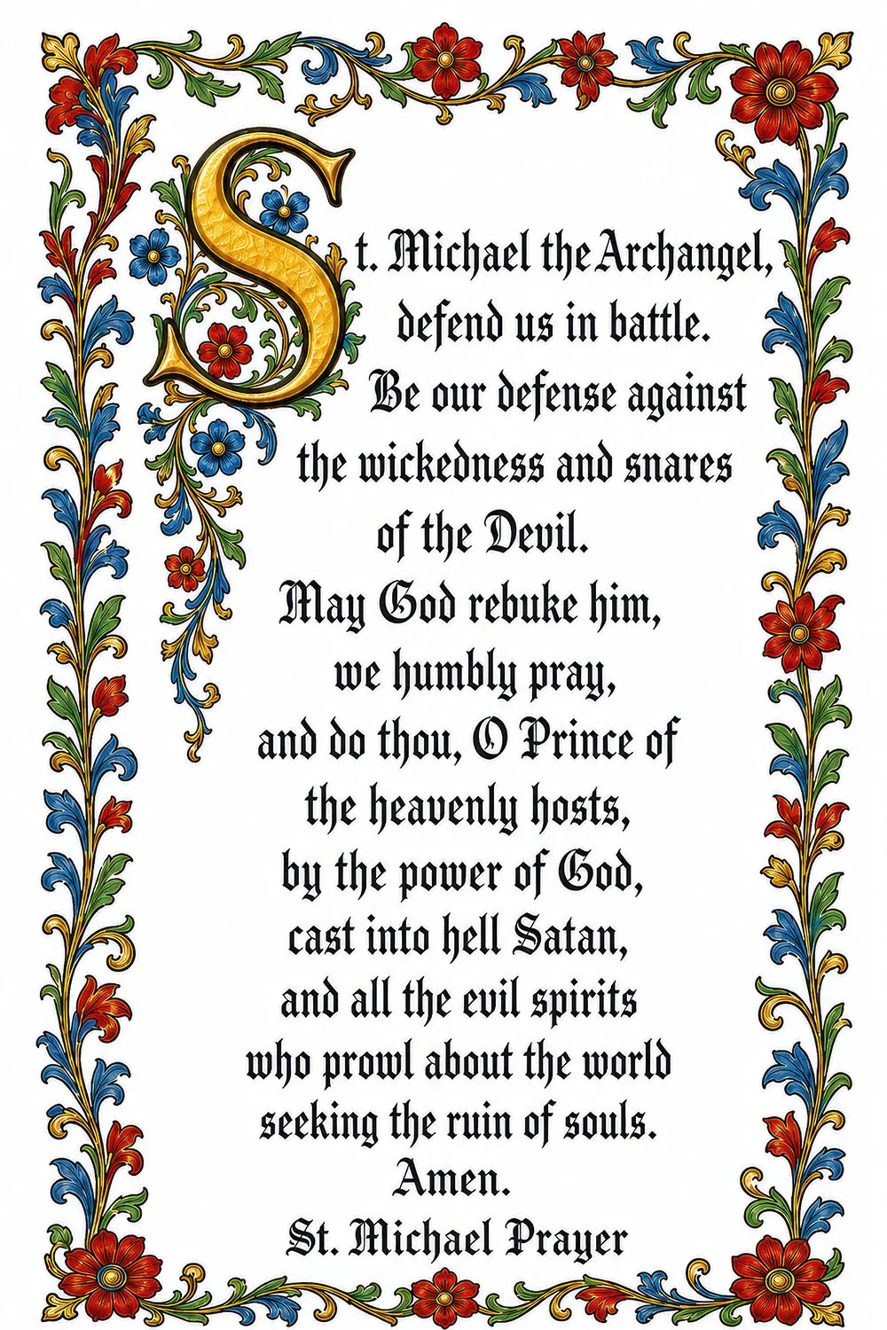 St Michael The Archangel Prayer St Michael The Archangel Prayer