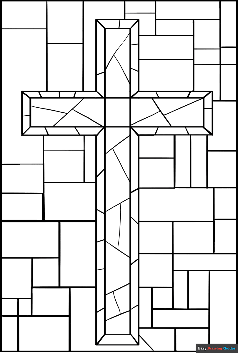 Stained Glass Cross