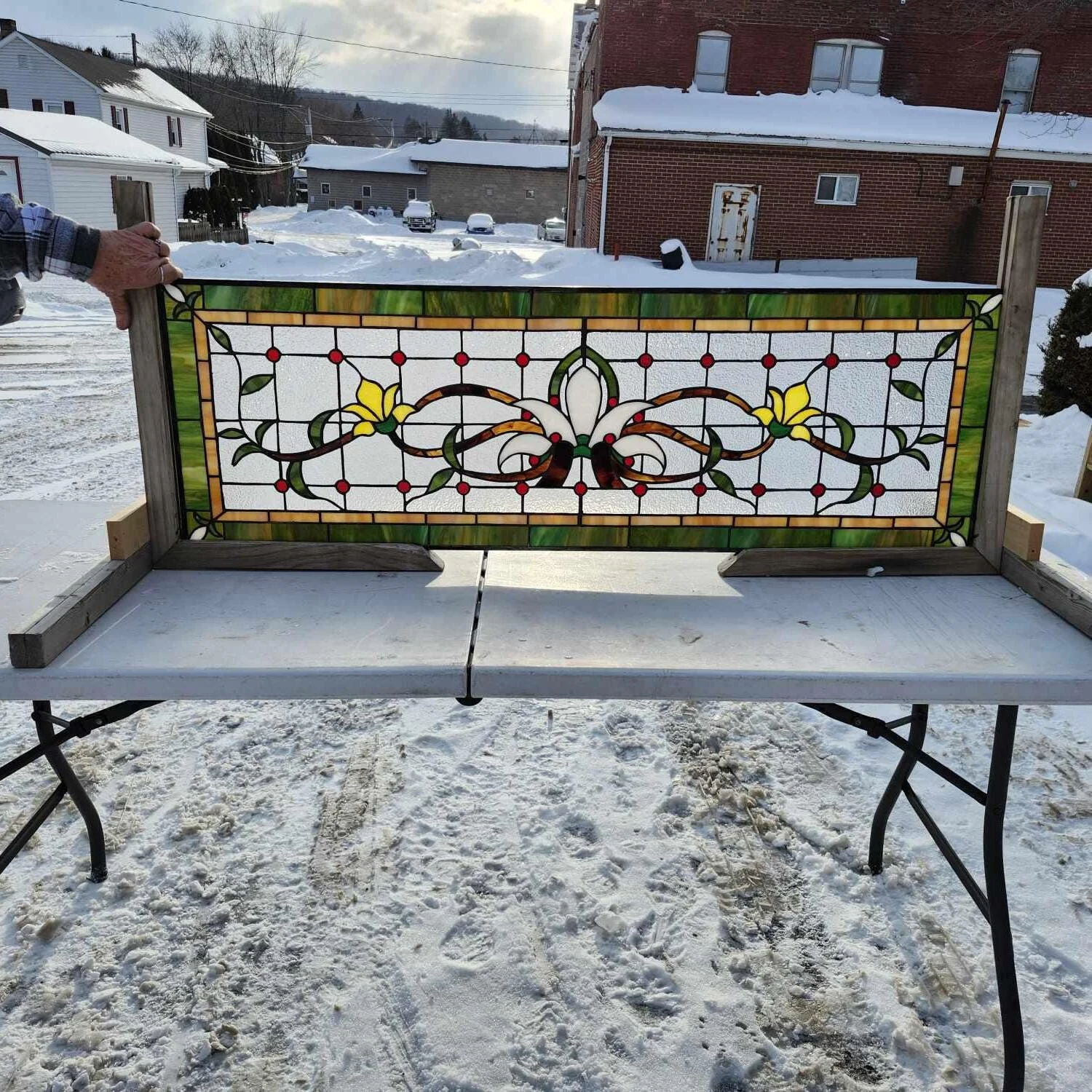 Stained Glass Transom Window Traditional