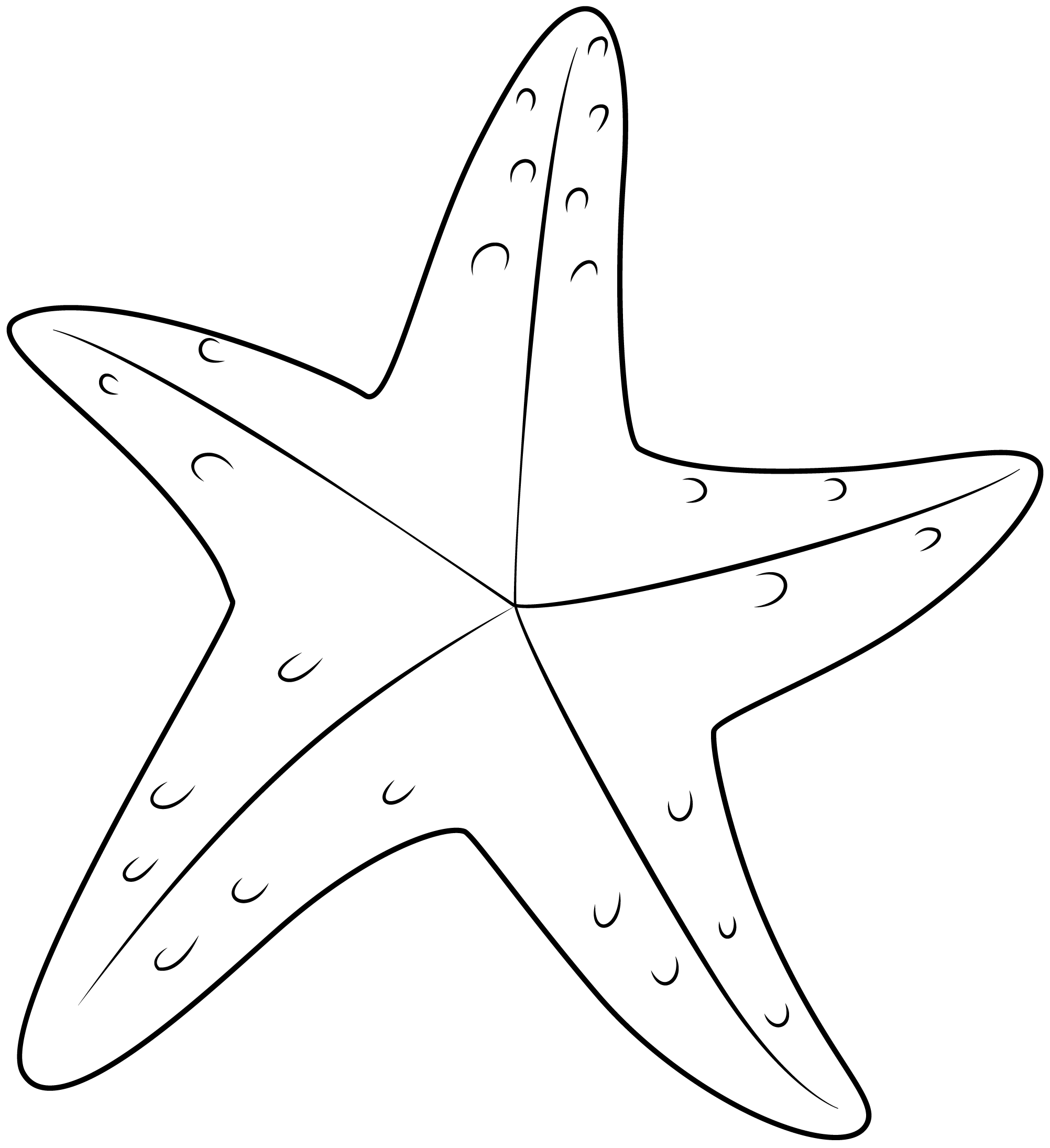 Starfish Printable Template