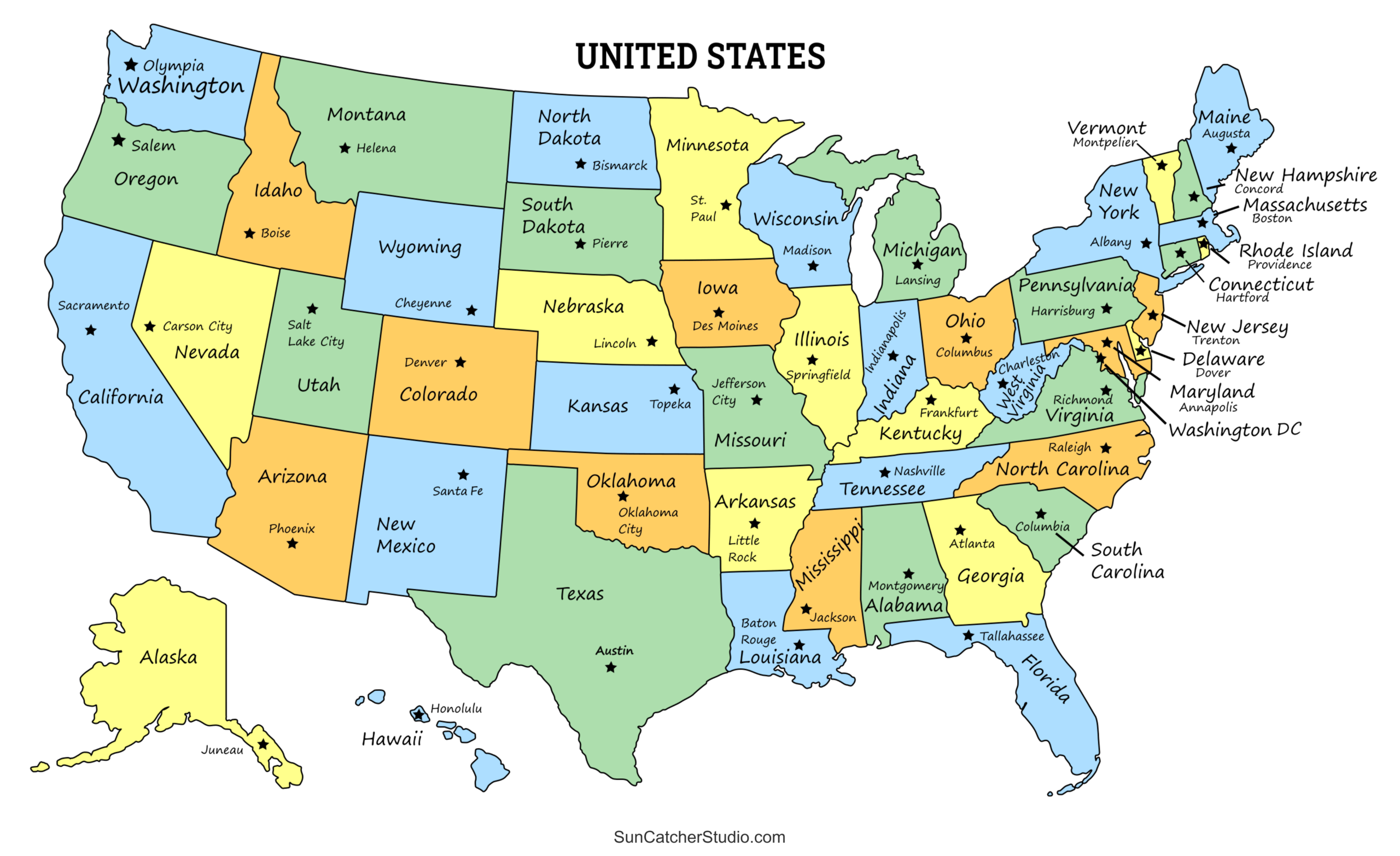 States And Capitals