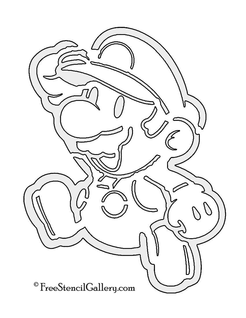 Stencil Mario