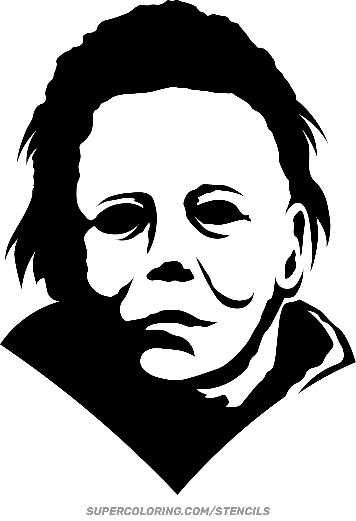 Stencil Of Michael Myers Stencil Of Michael Myers