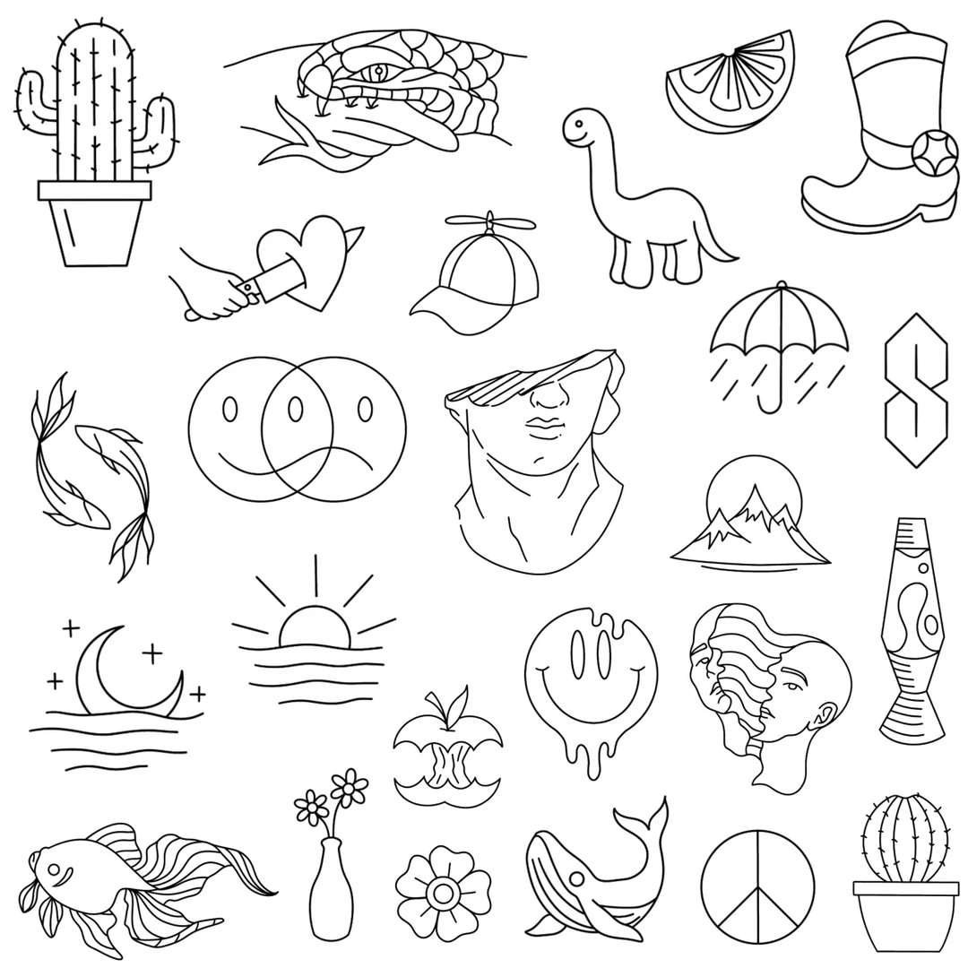 Stencils Random 1 Tattoo Designs Ready