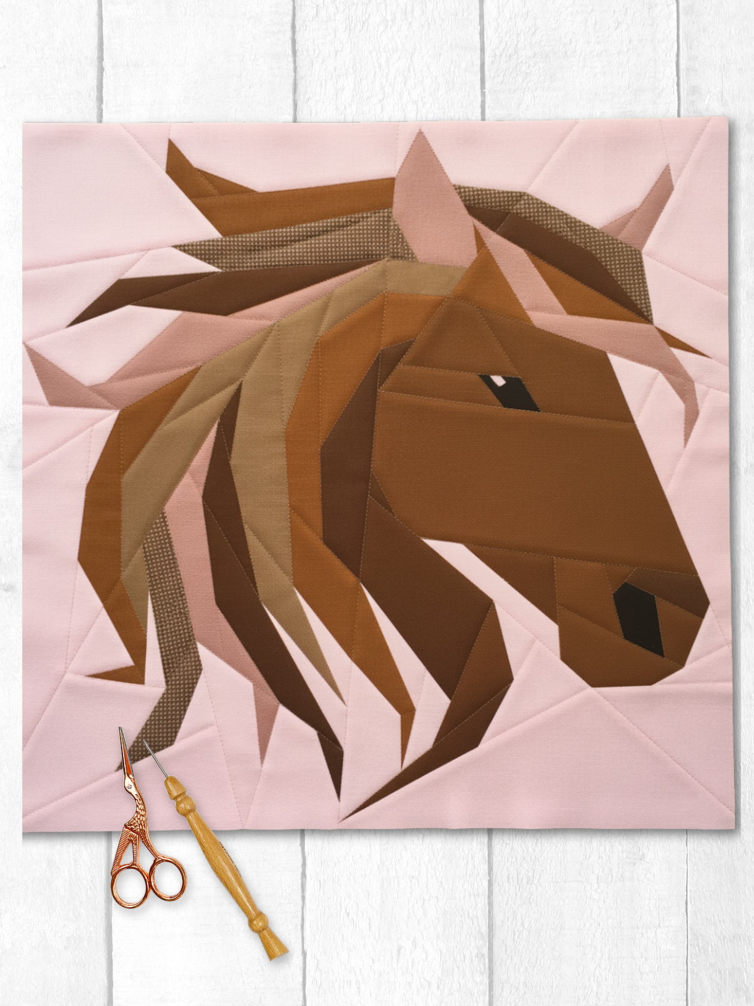 Stitching The Southwest Horse Block Add On