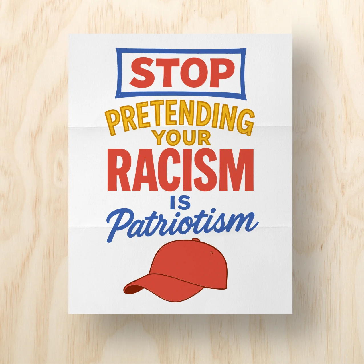 Stop Pretending Printable Protest Sign