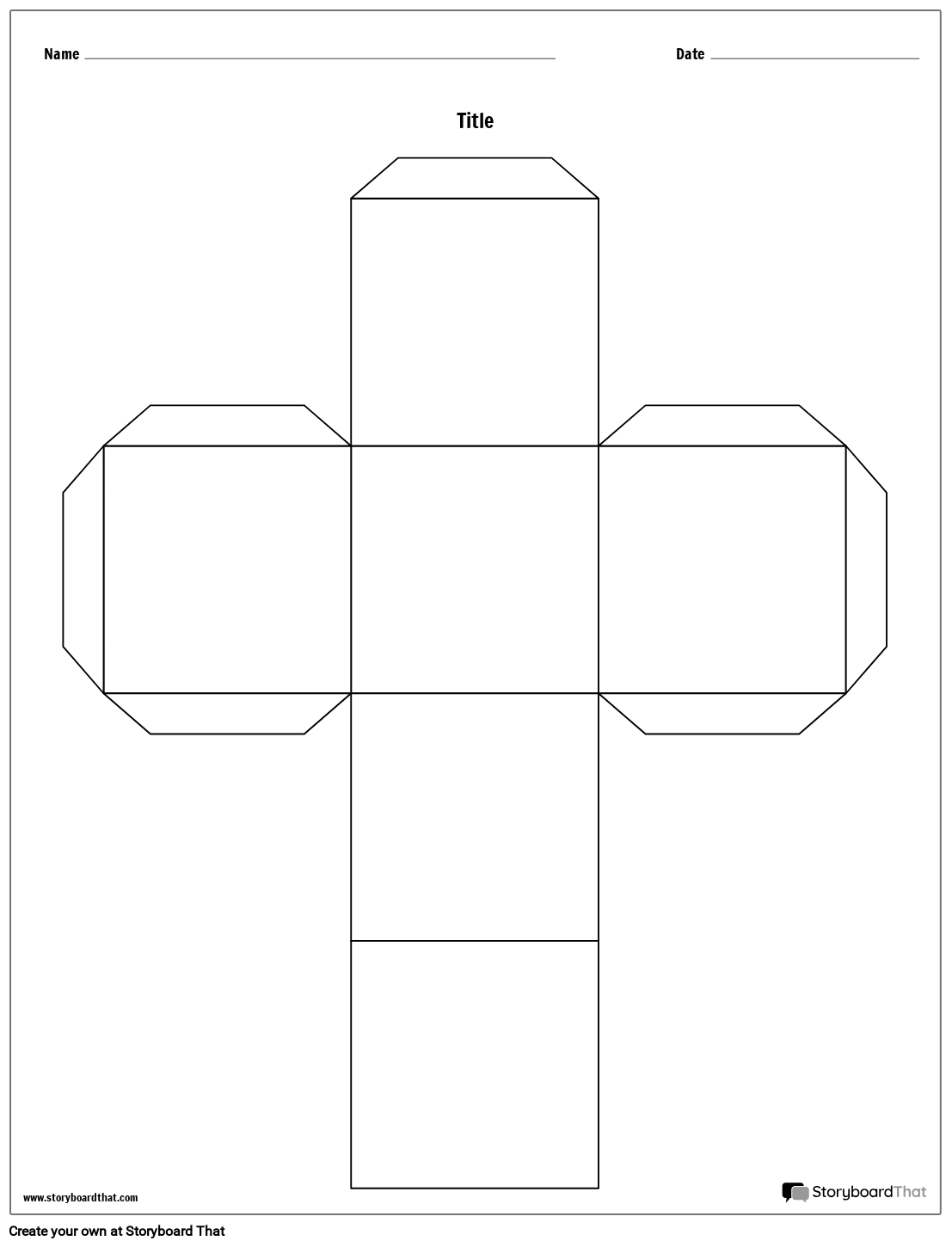 Story Cube Worksheets