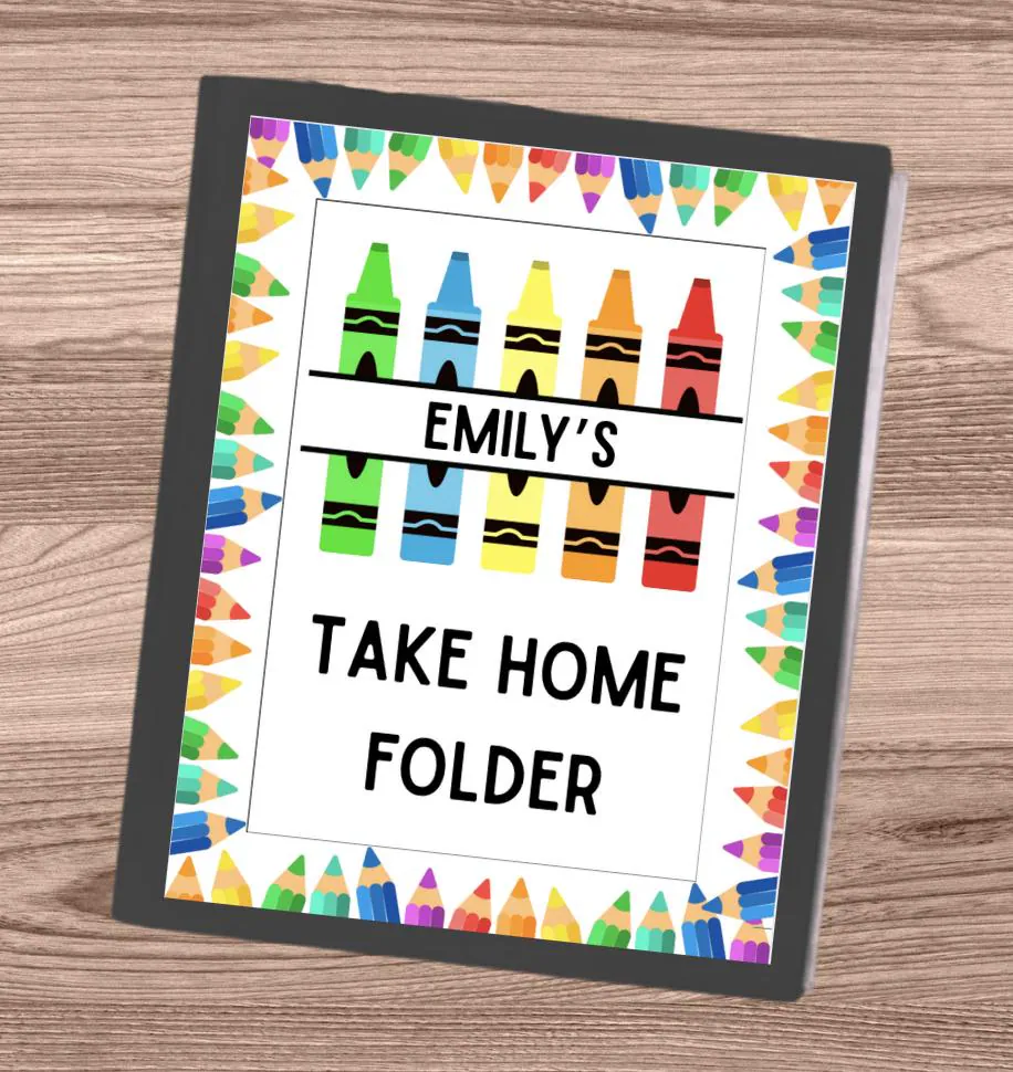 free printable homework folder cover