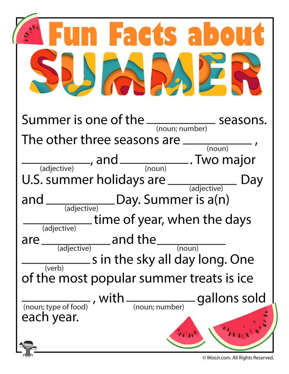 Summer Ad Libs Summer Ad Libs