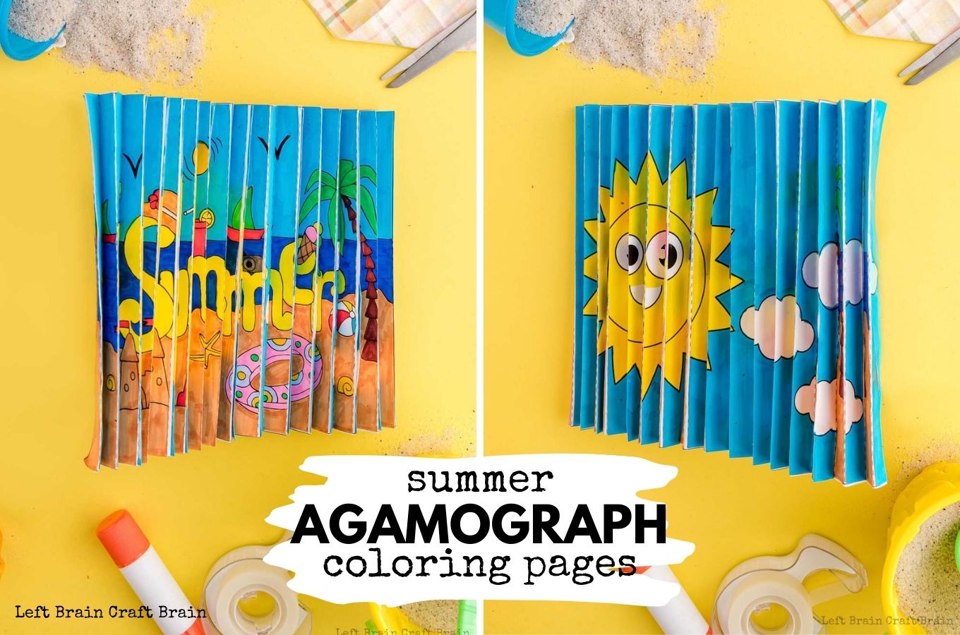 Summer Agamograph Coloring Template Summer Agamograph Coloring Template
