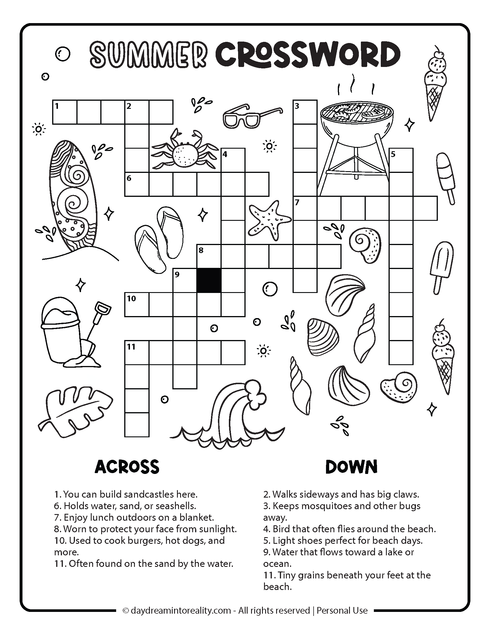 Summer Crossword Pages