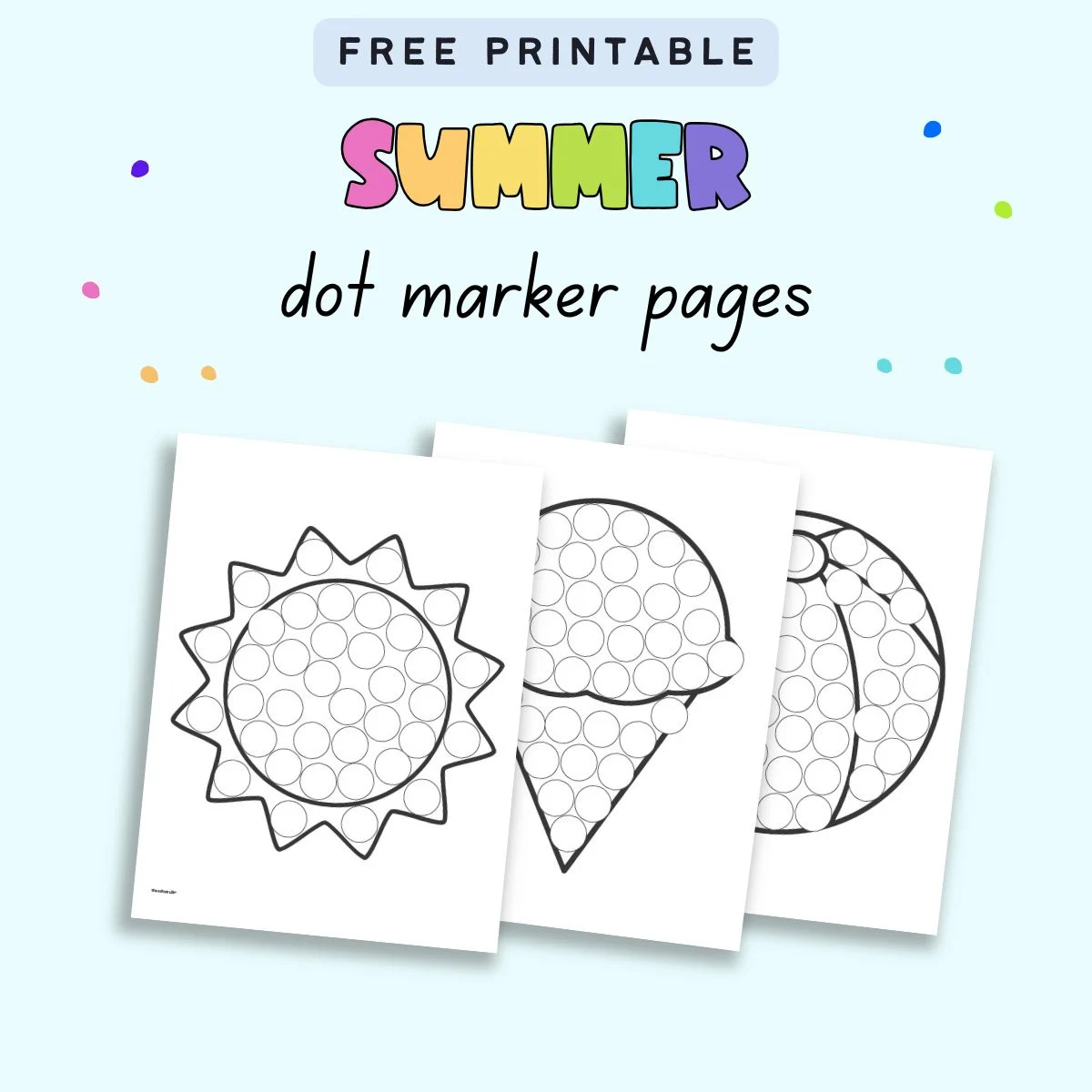 do a dot free printables summer