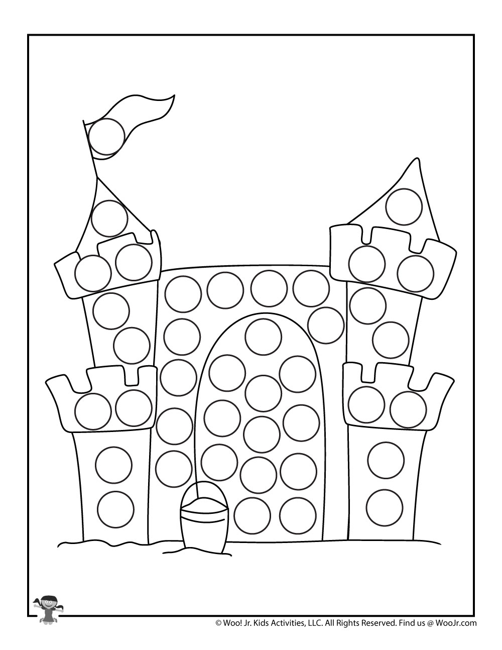 Summer Dot Coloring Pages