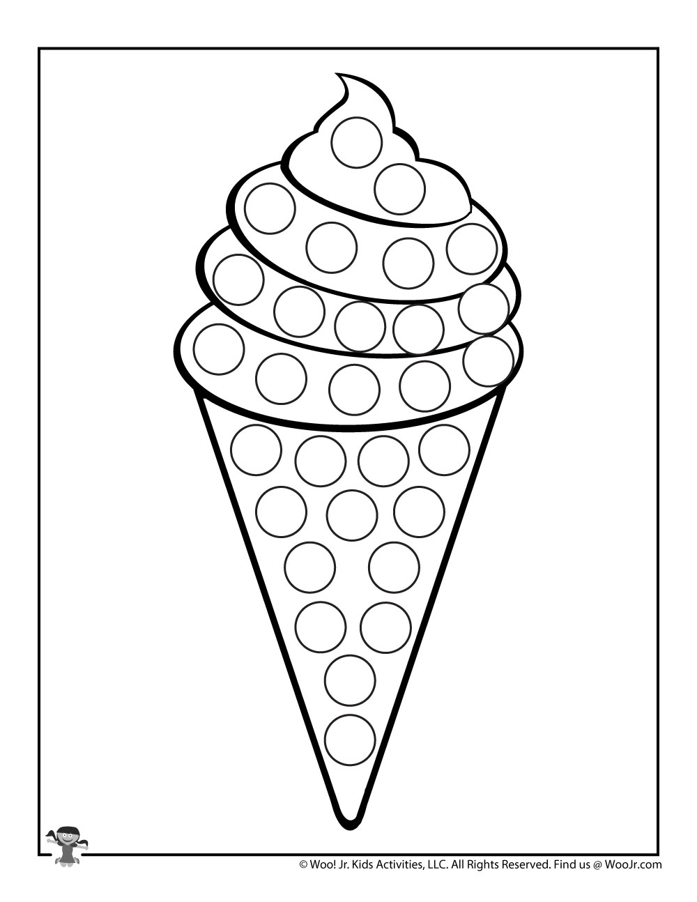 Summer Dot Coloring Pages