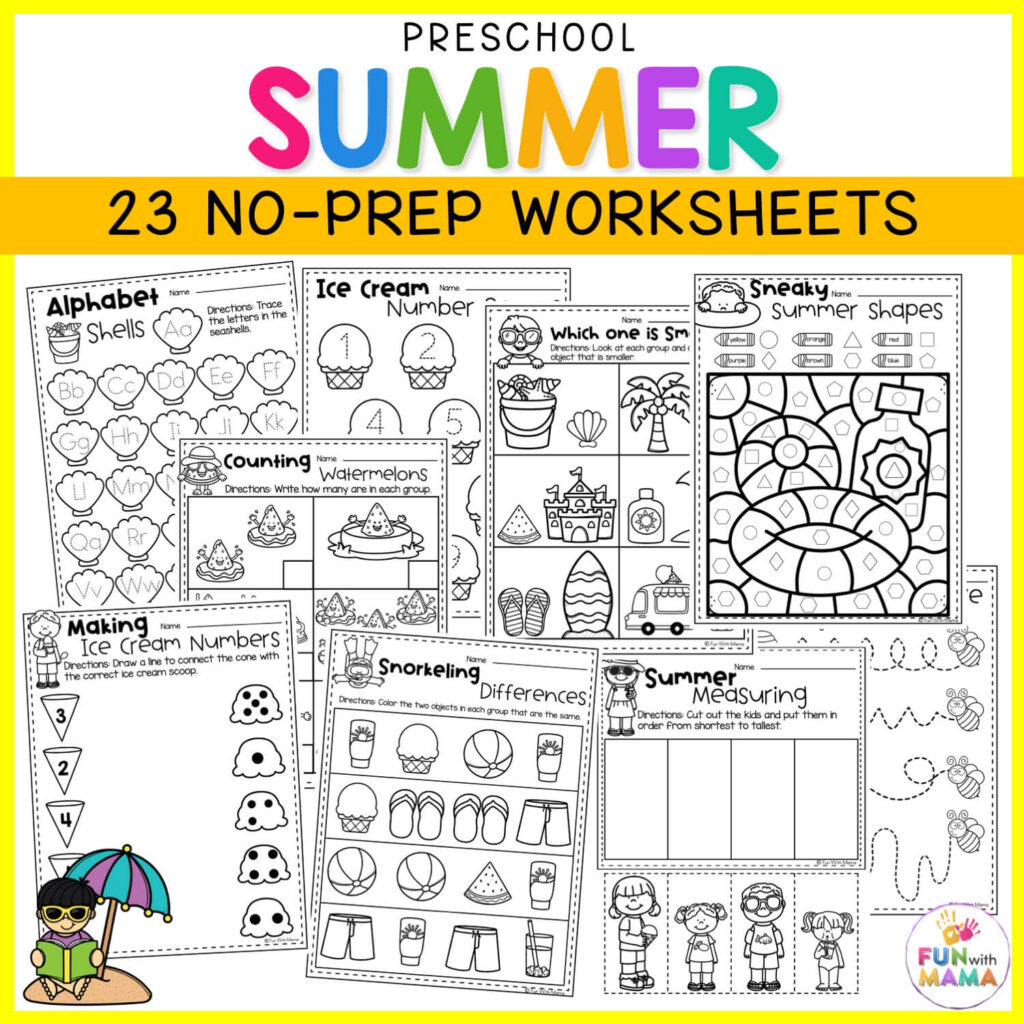 free printable summer safety worksheets
