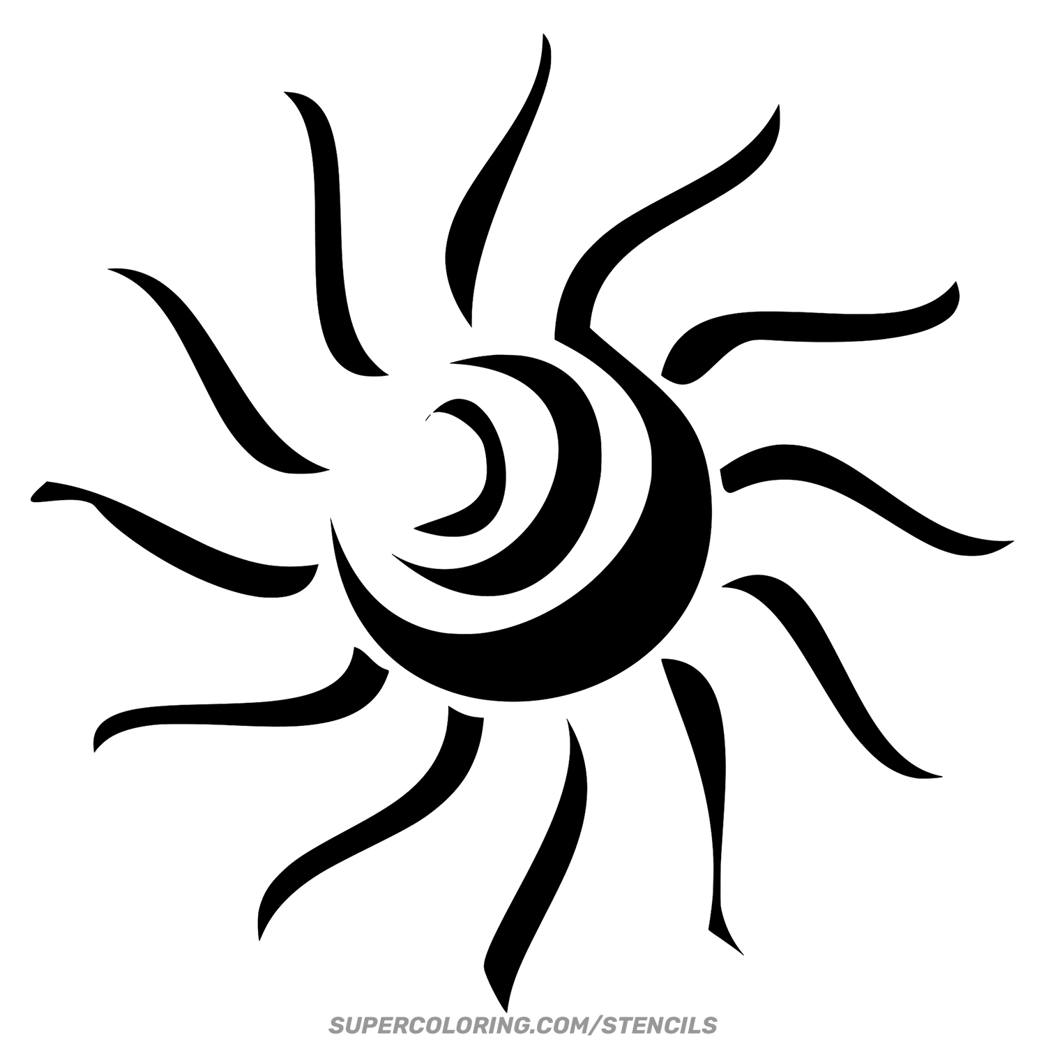 Sun Stencil