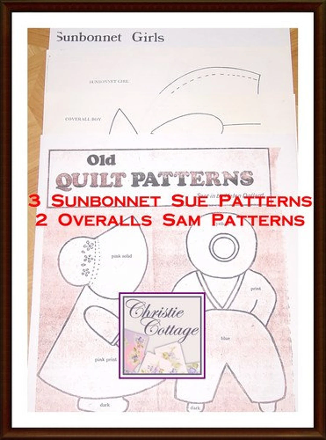 free printable sunbonnet sue patterns