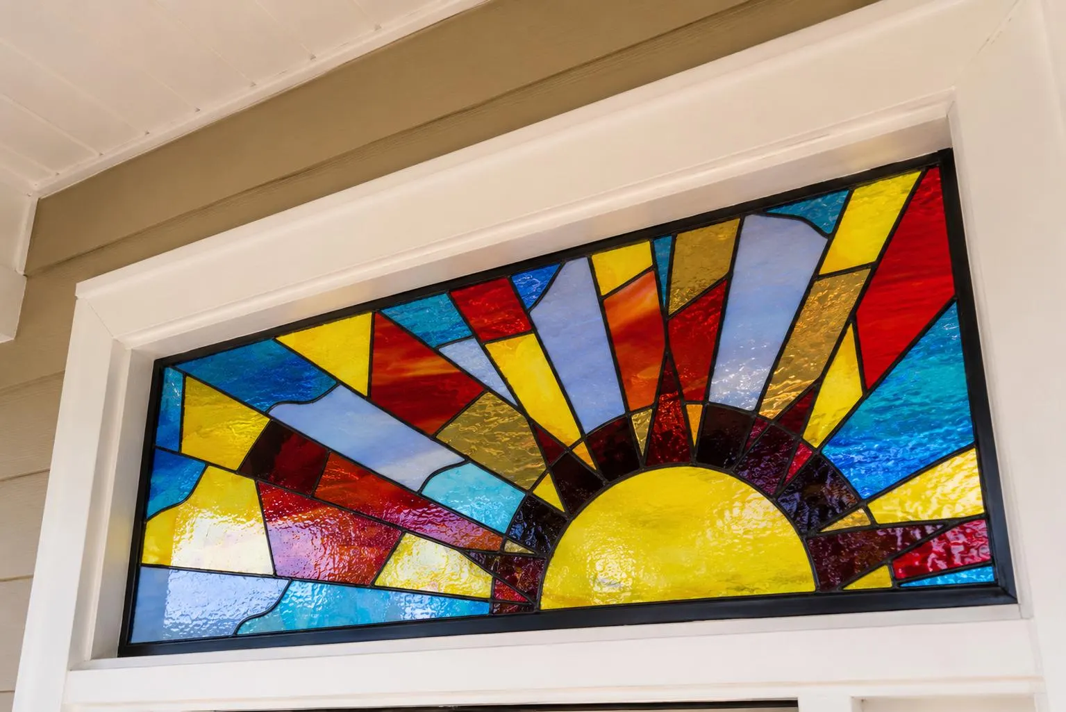 Sunset Stained Glass Transom Patterns