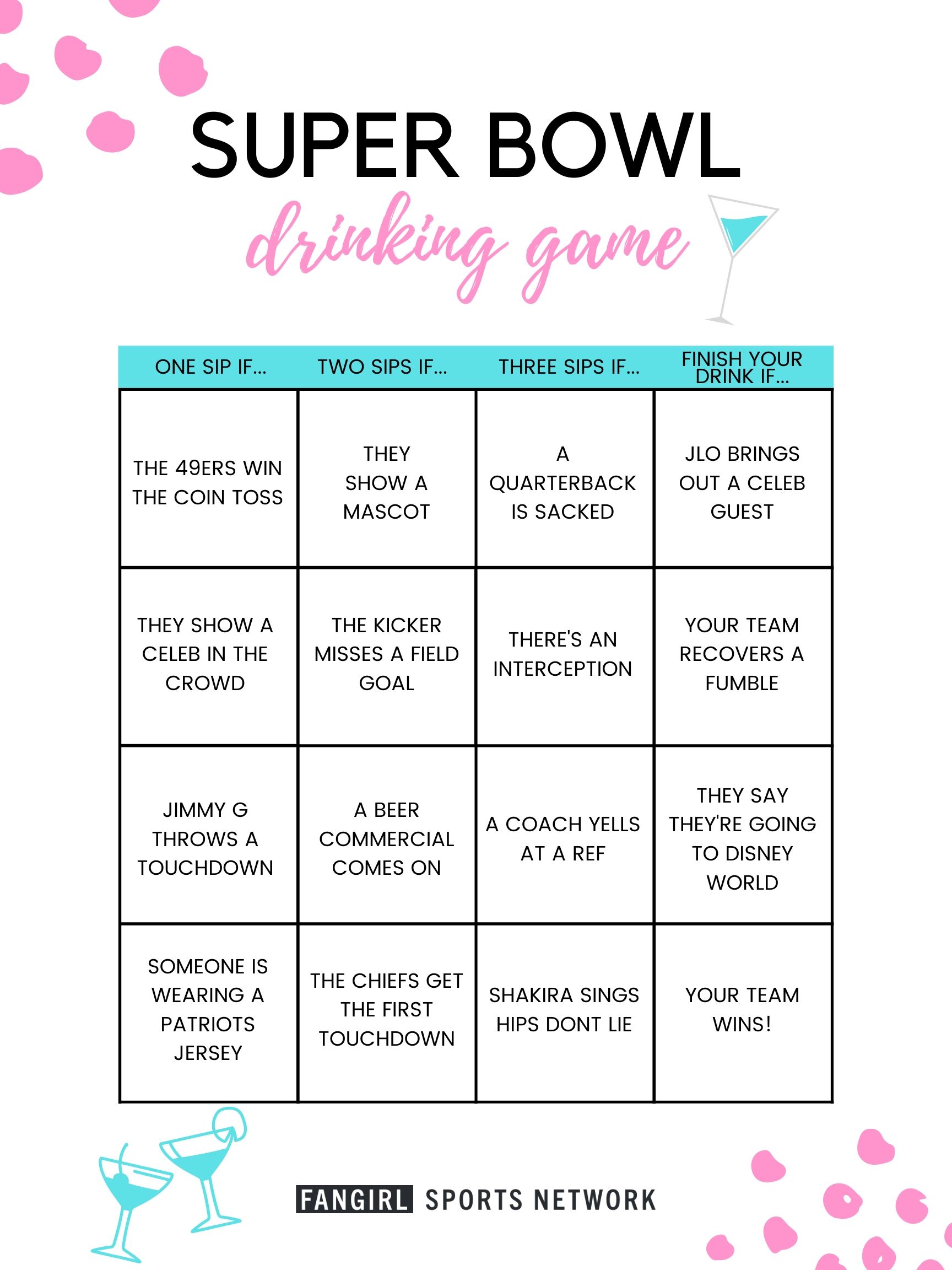 Super Bowl Drinking Game