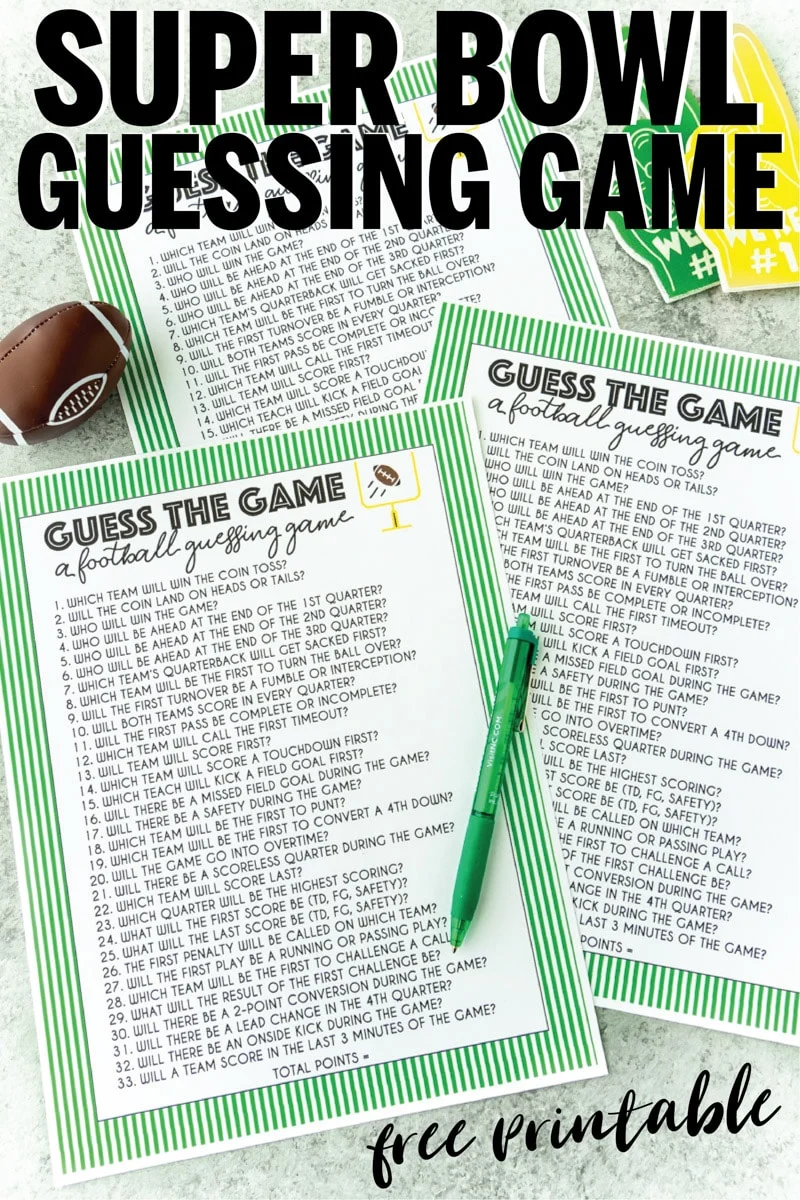 Super Bowl Guessing Game