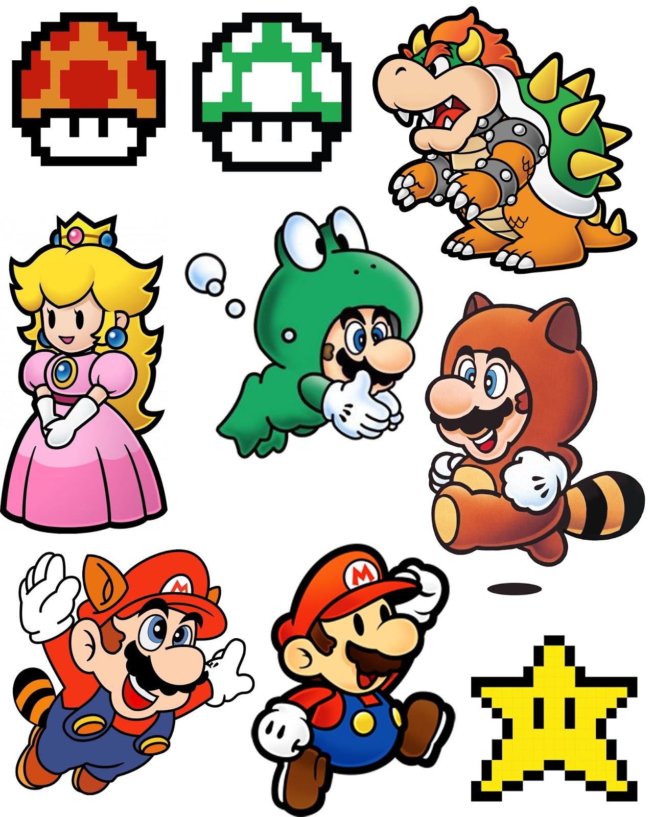 Super Mario Brothers Shrinky Dink