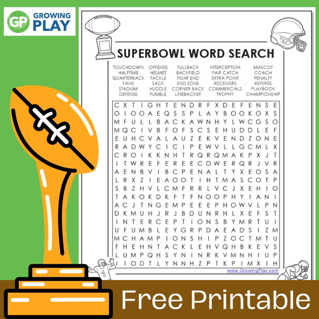 free printable super bowl word scramble