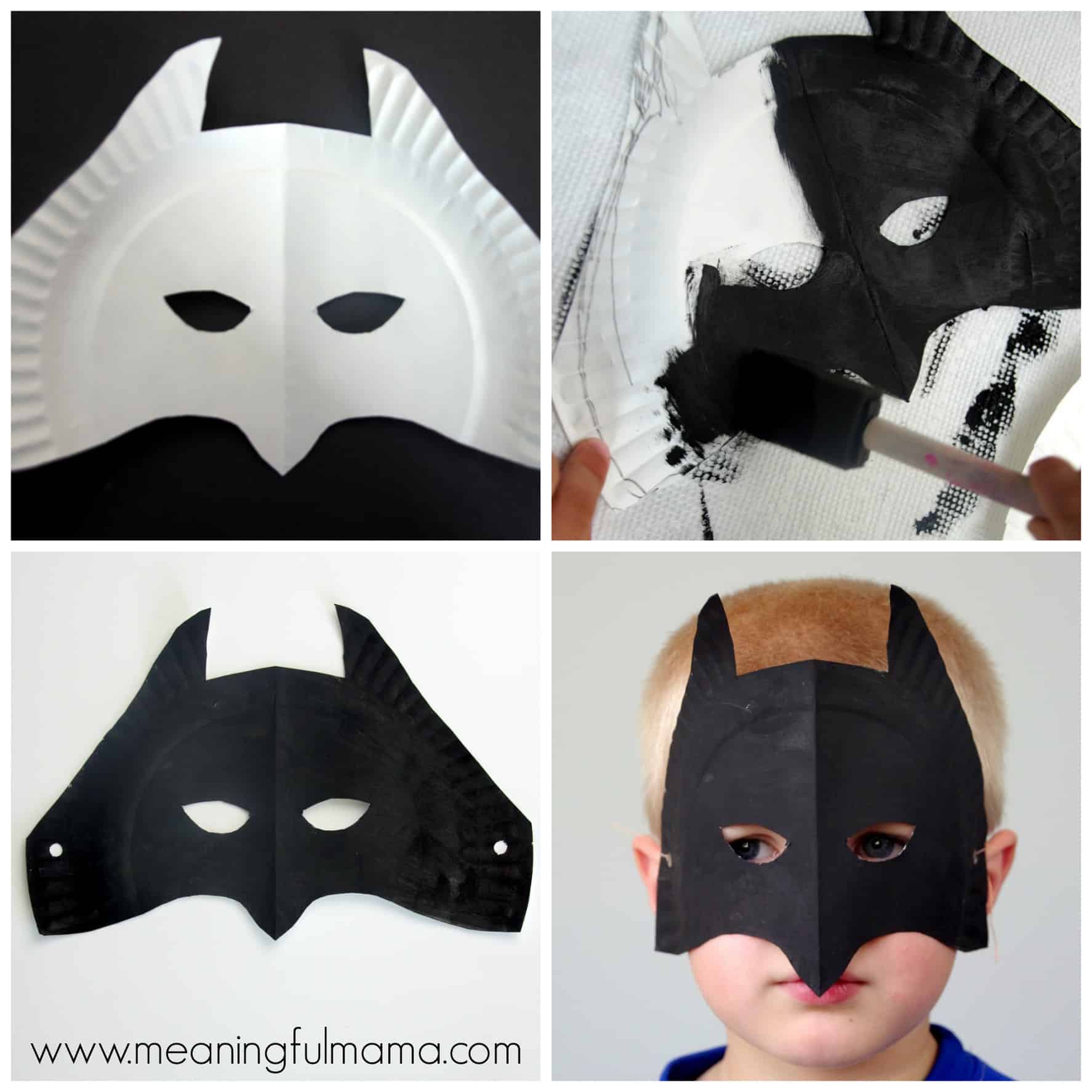 Superhero Paper Plate Masks Superhero Paper Plate Masks