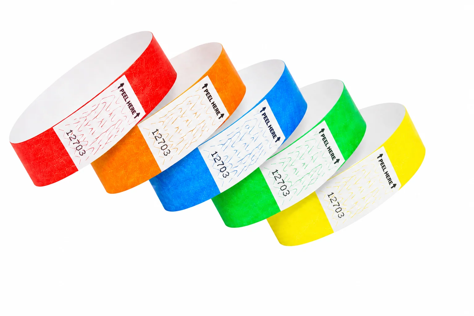 Tab Free Tyvek Wristbands
