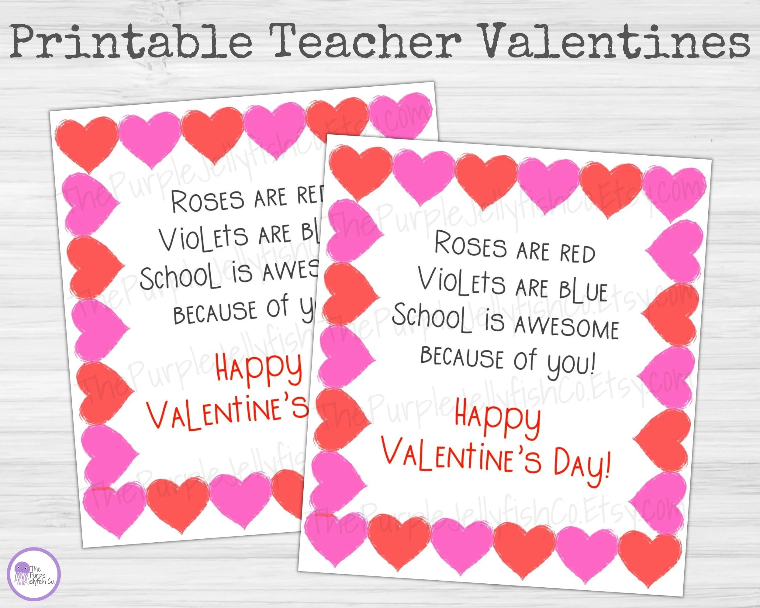Teacher Valentines Printable Valentines