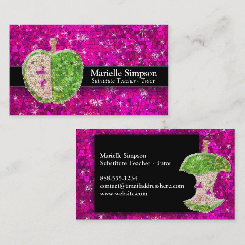 substitute teacher business cards templates free substitute teacher business cards templates free