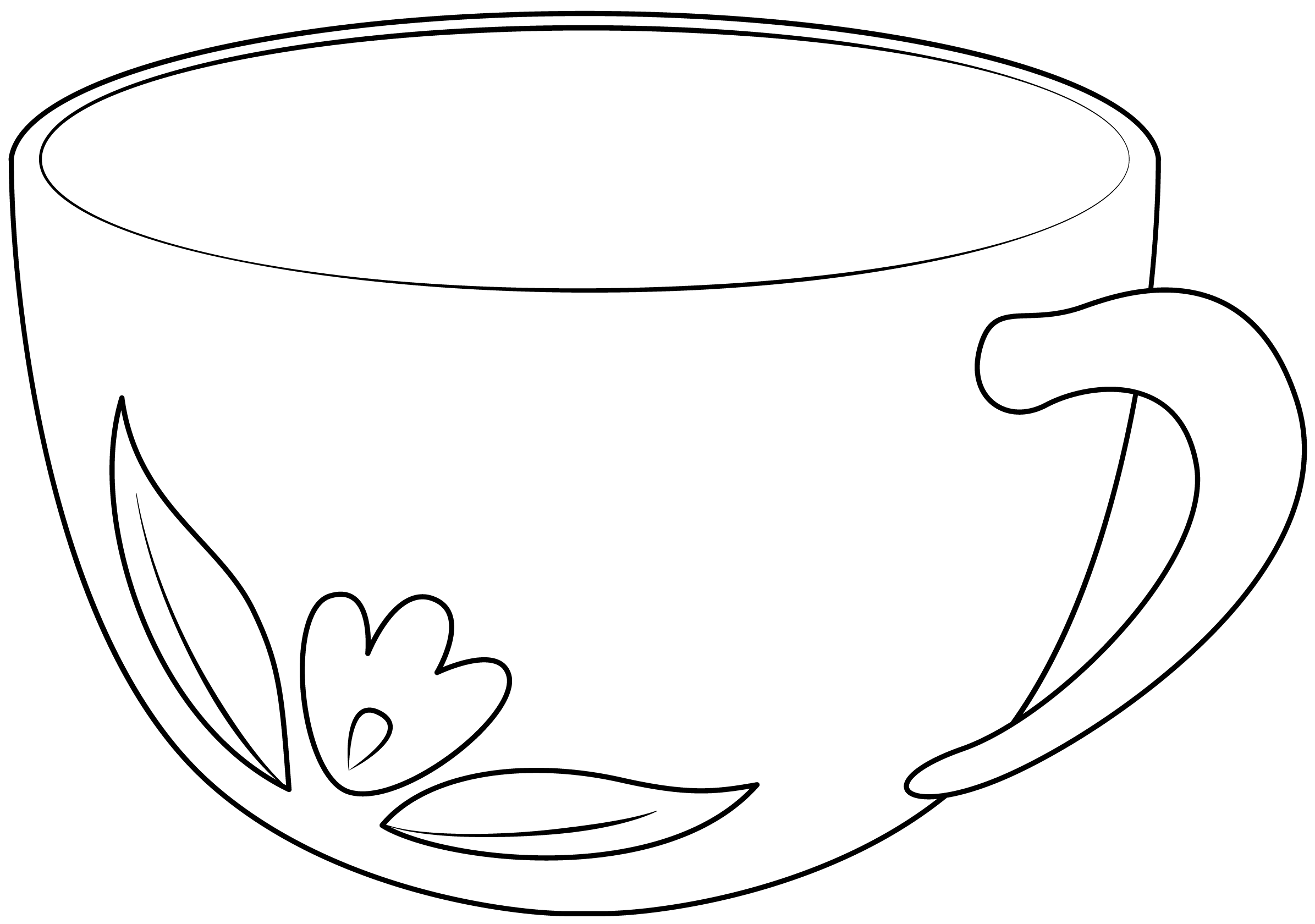 Teacup Printable Template