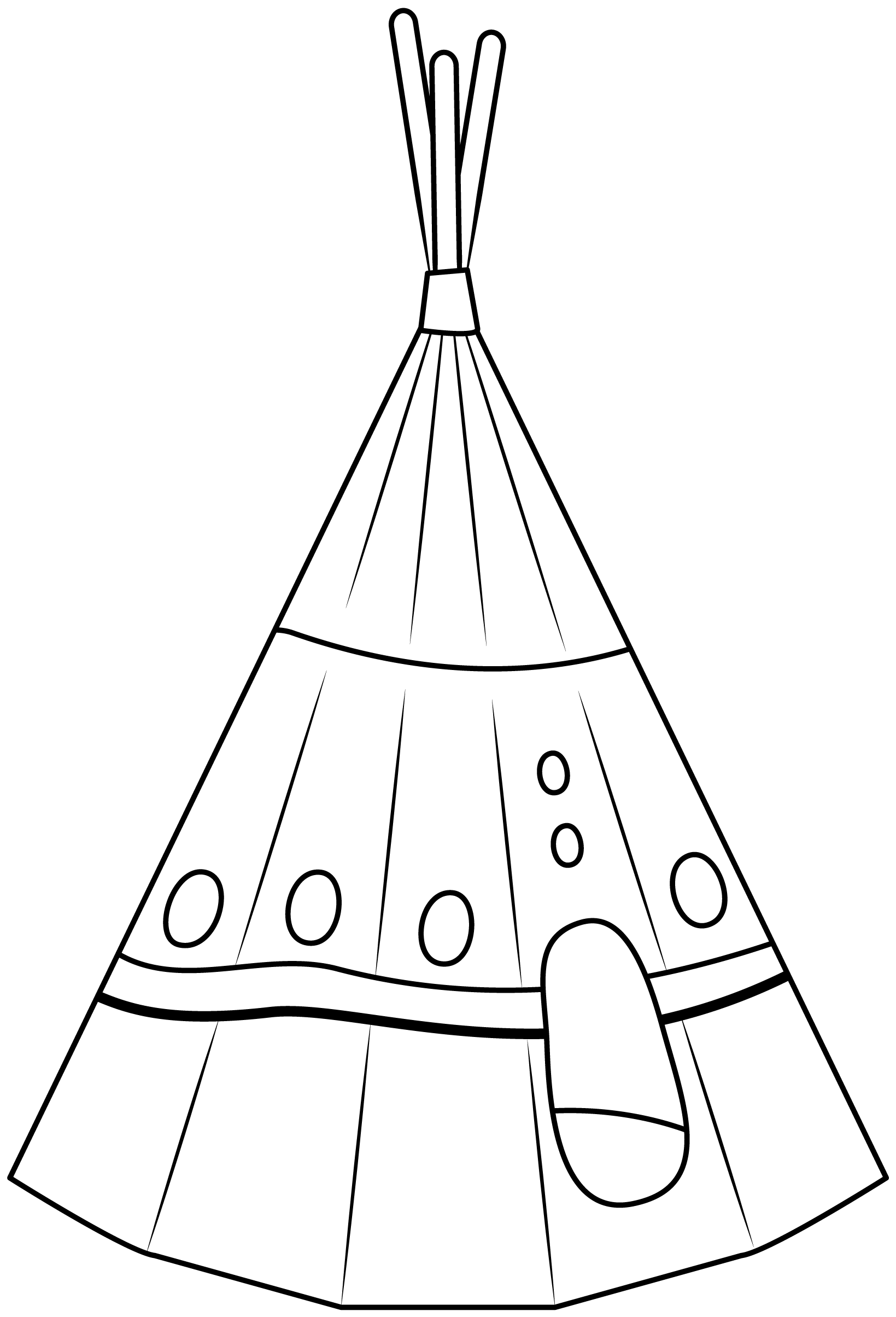 Teepee Printable Template