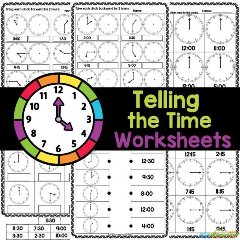 Telling The Time Worksheets