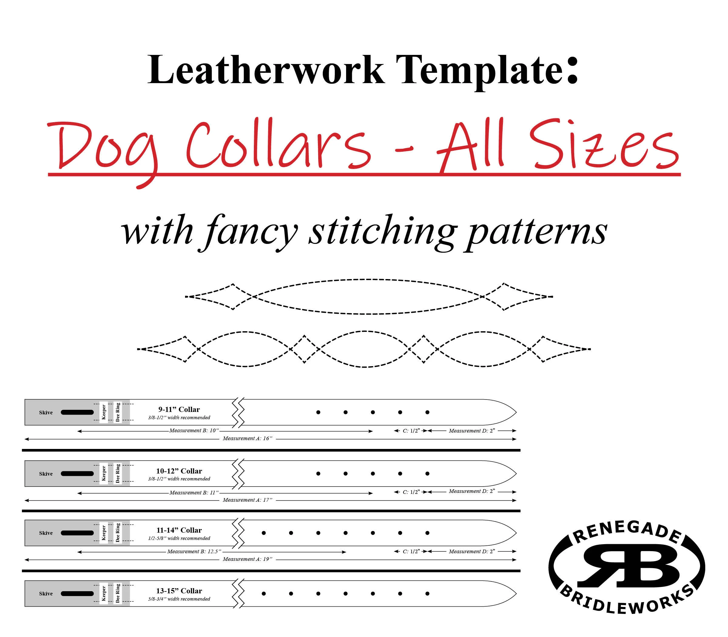 free printable fabric dog collar pattern