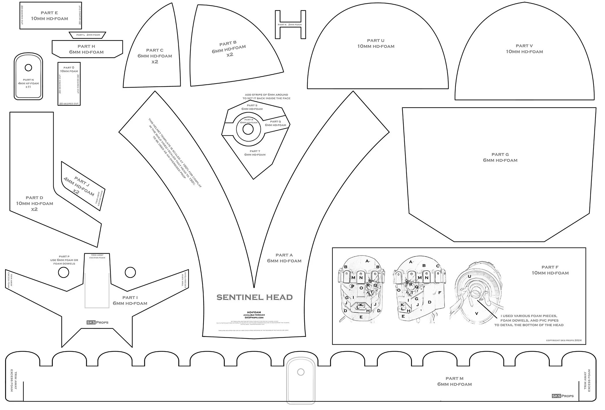 free foam templates