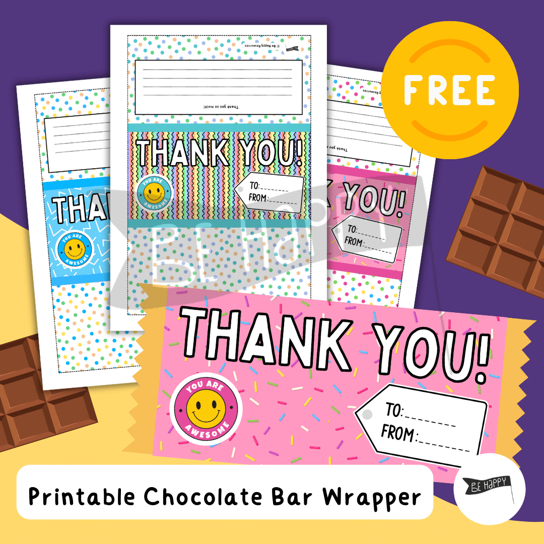 Thank You You Are Awesome Chocolate Bar Wrapper Free
