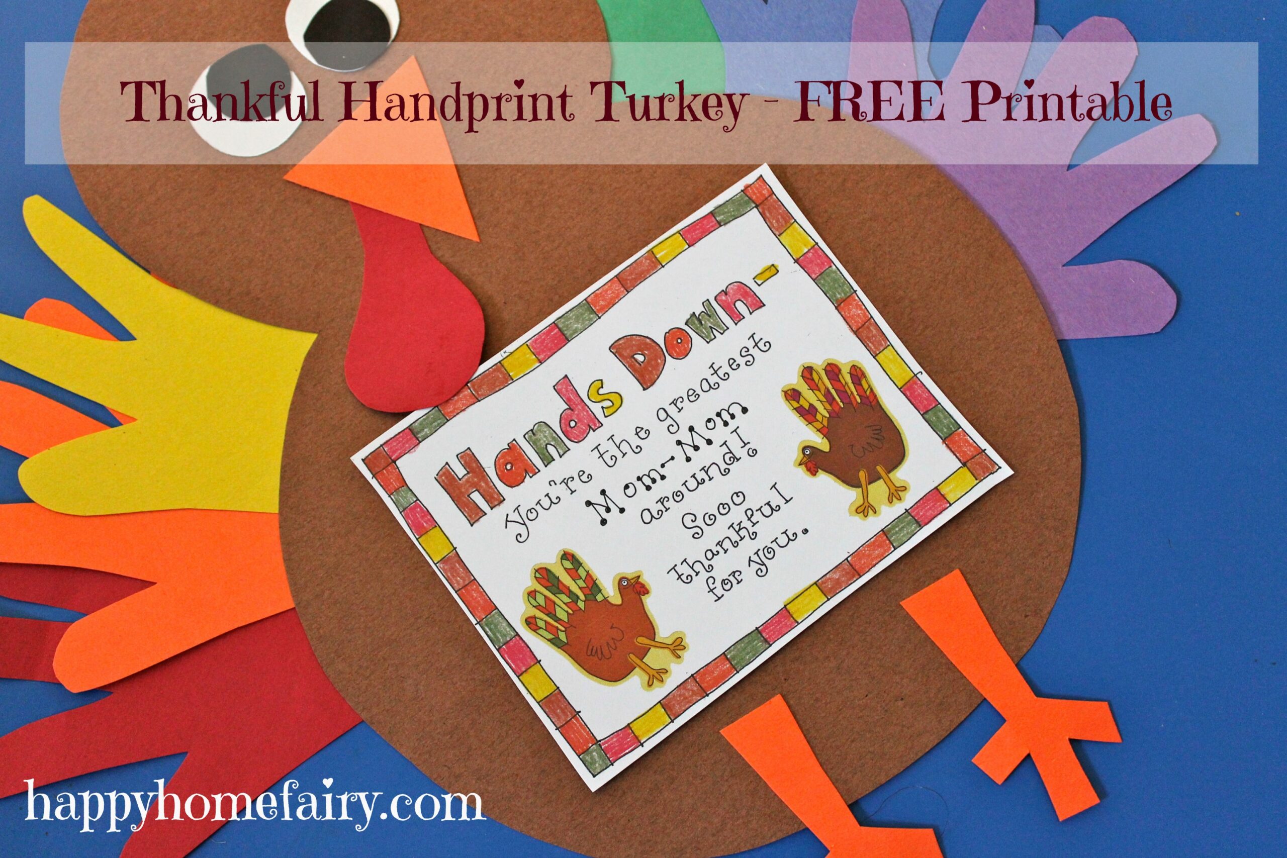 printable hand turkey template