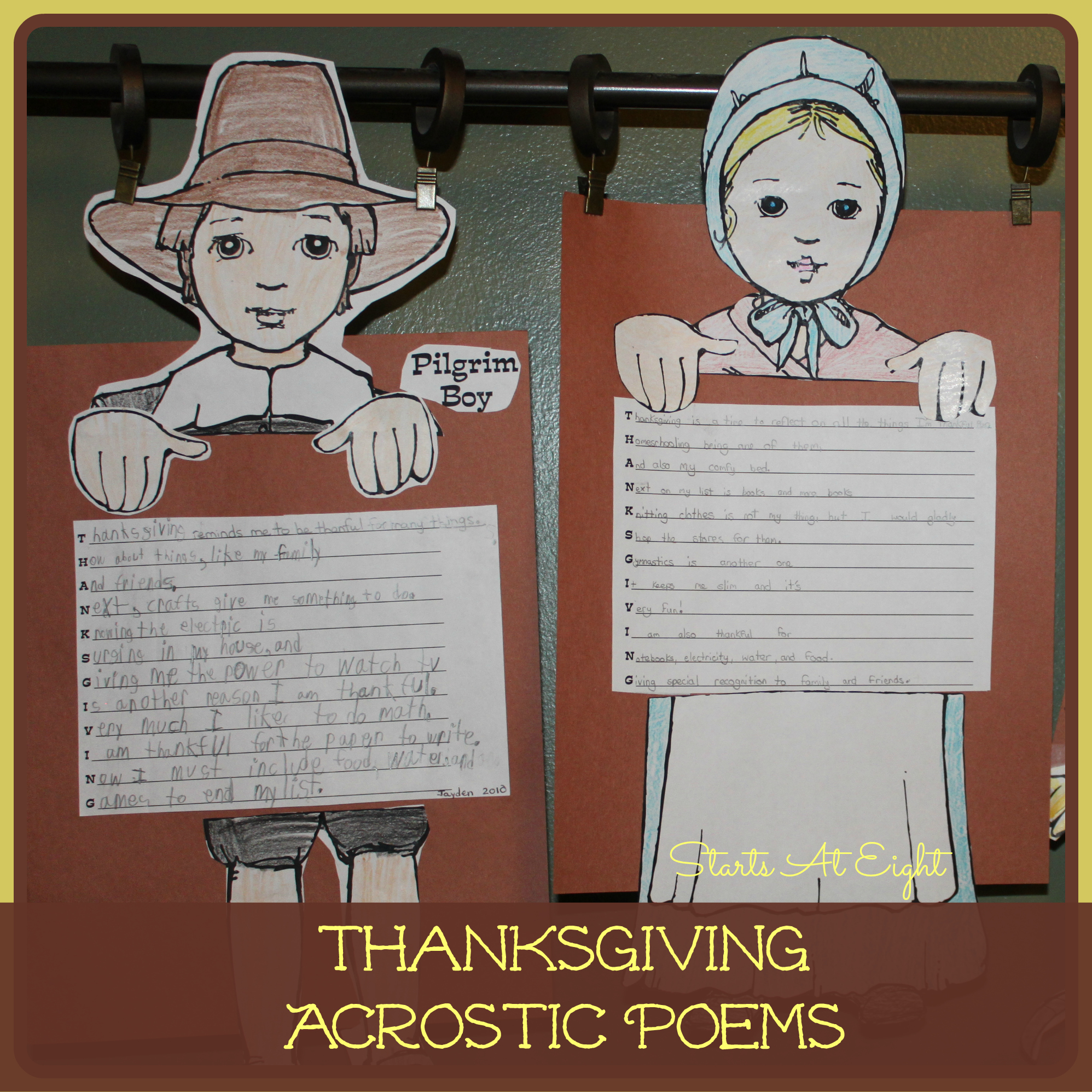 Thanksgiving Acrostic Poems