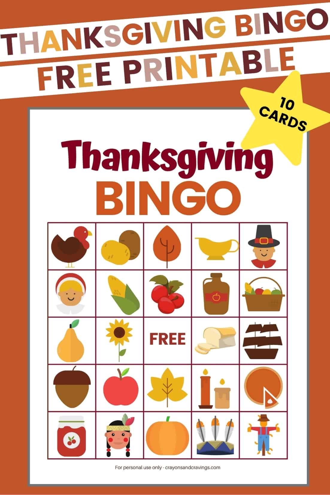 Thanksgiving Bingo