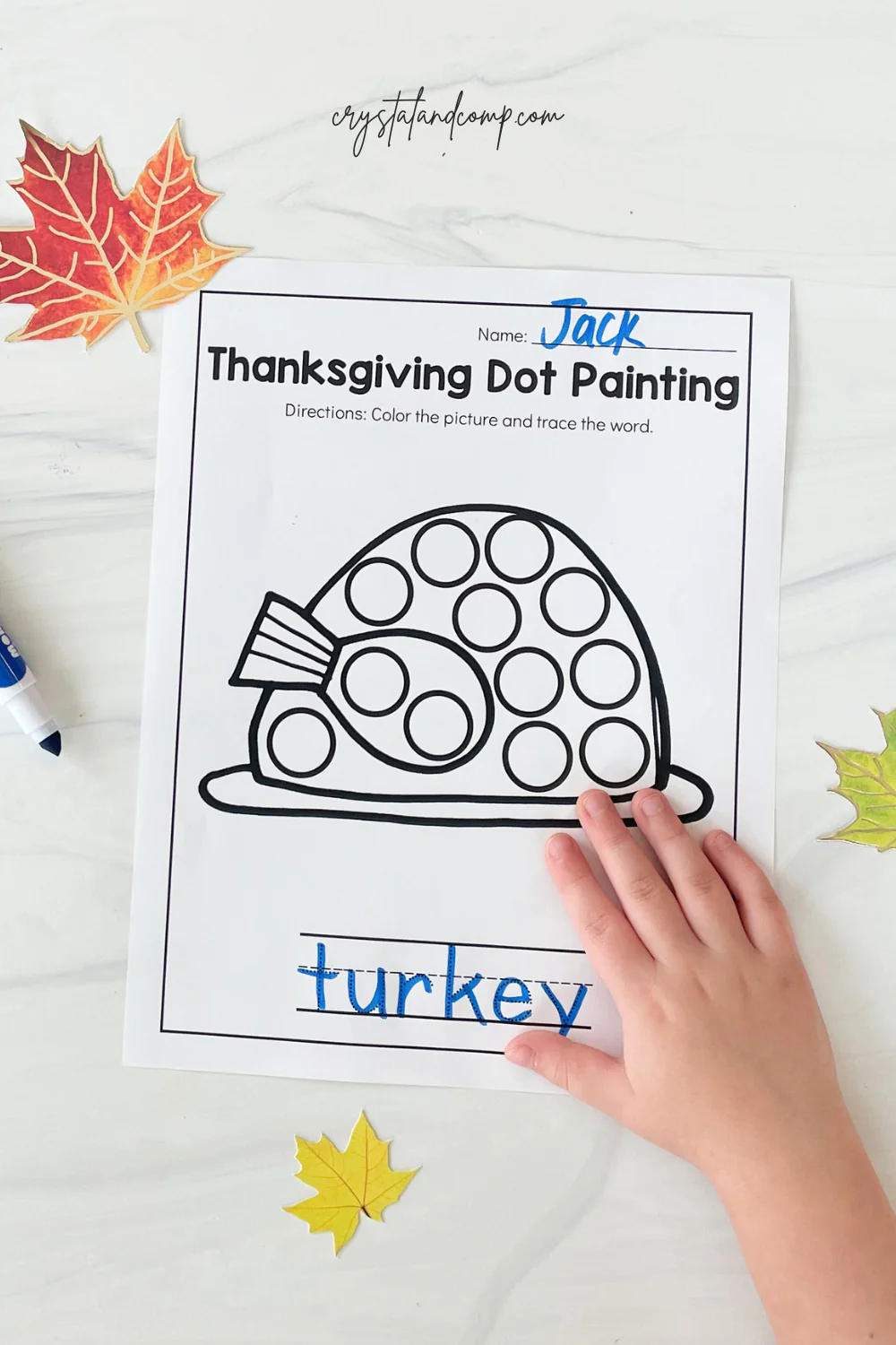thanksgiving do a dot printables free