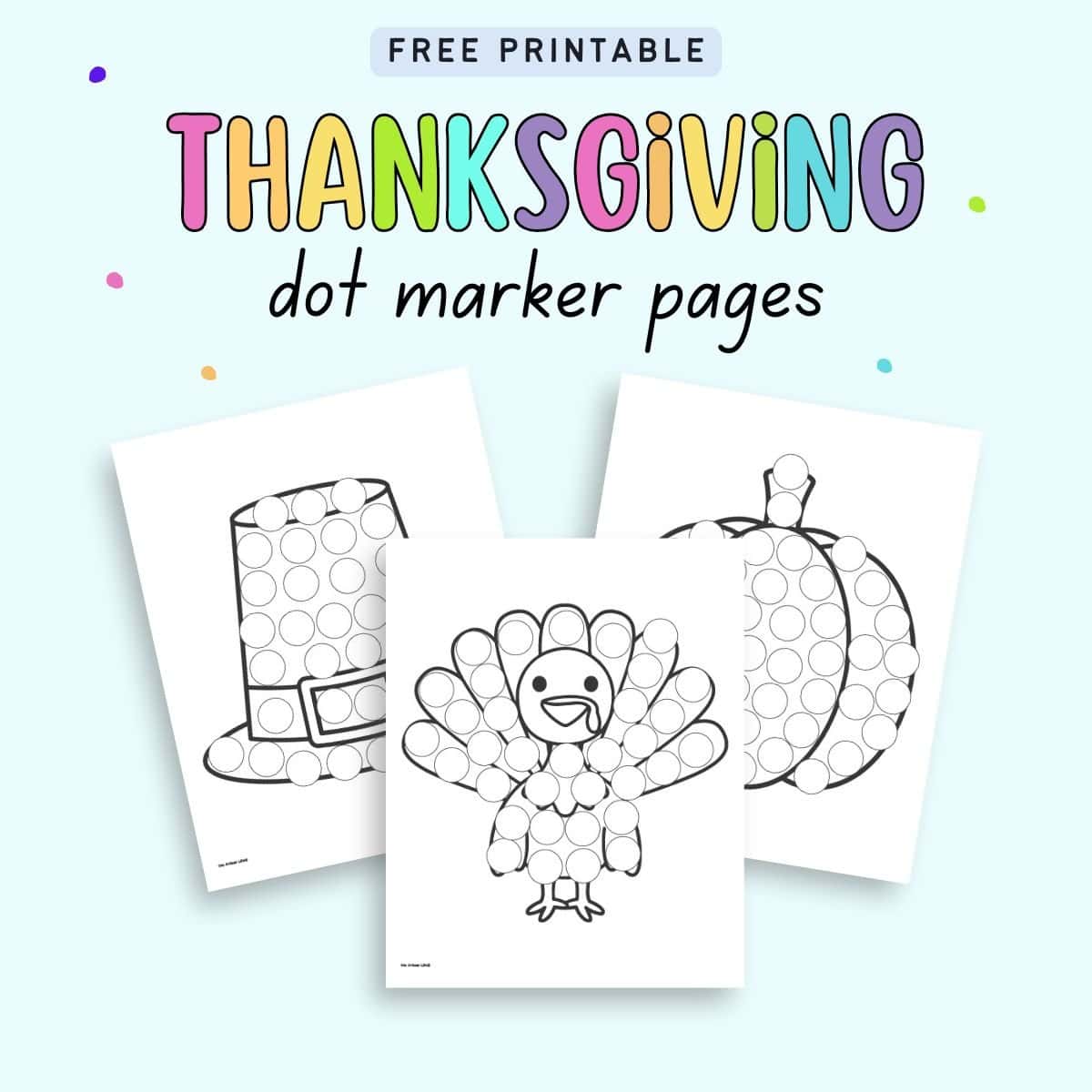 thanksgiving dot marker printables