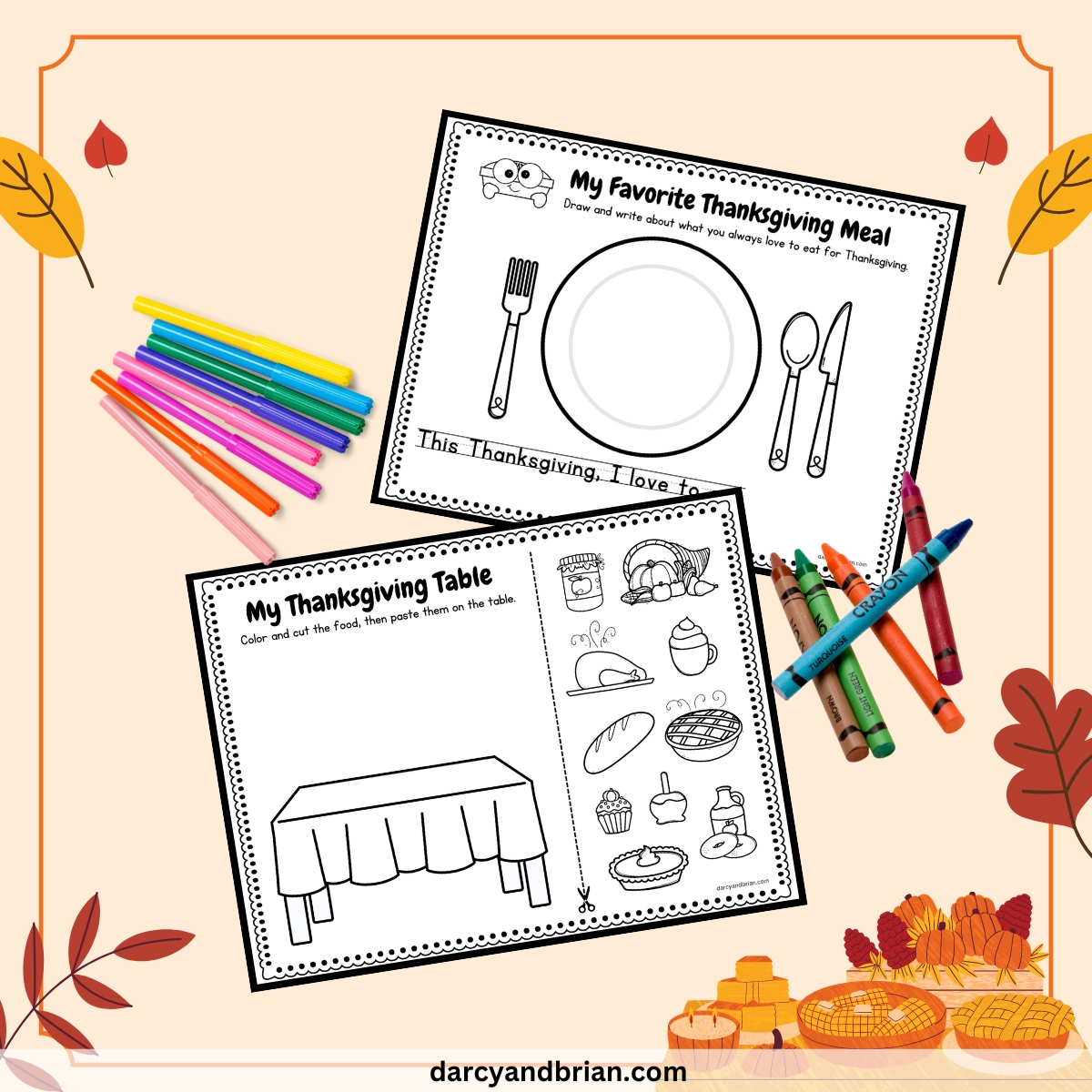 Thanksgiving Food Worksheet